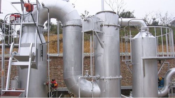 雷達料位計測量焚燒爐進料斜槽料位